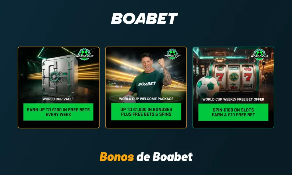 Bonos y promociones disponibles en Boabet Casino